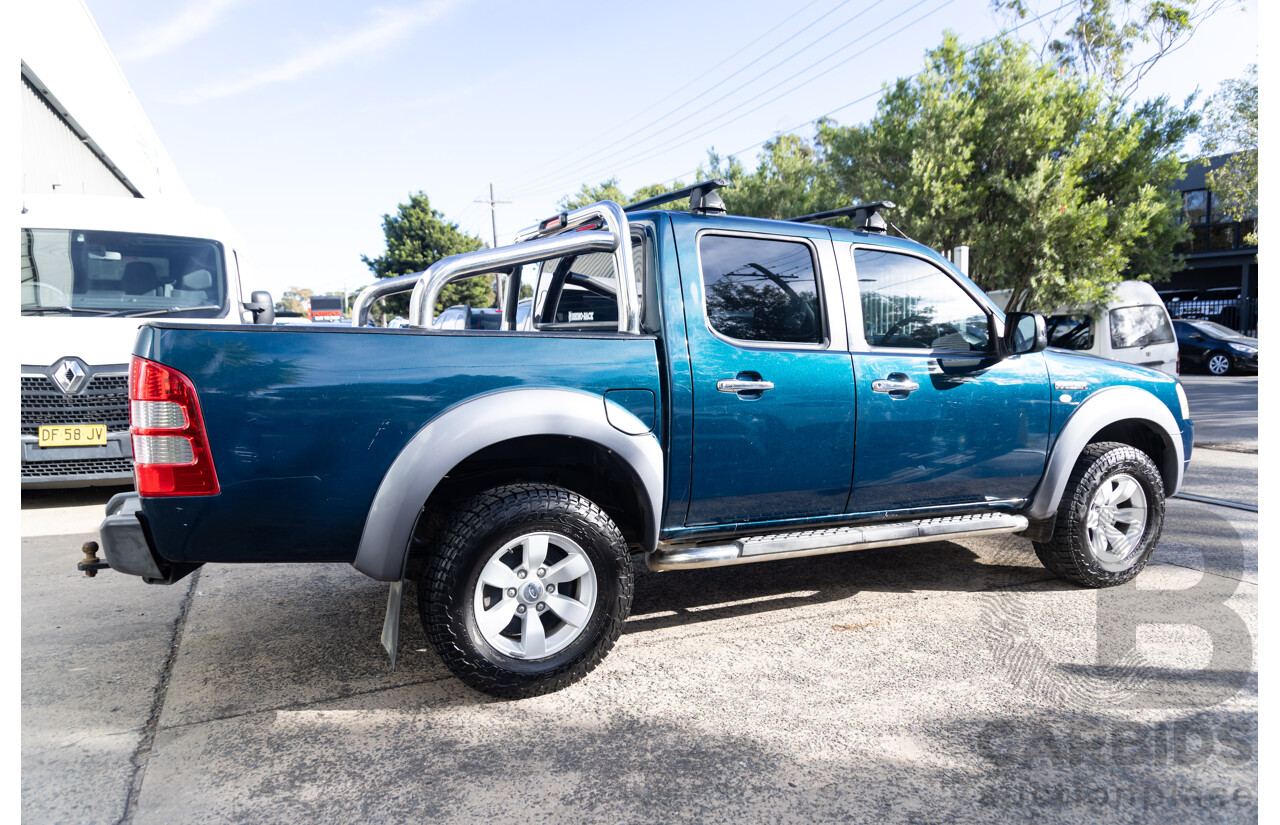 1/2007 Ford Ranger XLT (4x4) PJ Dual Cab P/Up Viridian Green Turbo Diesel 3.0L