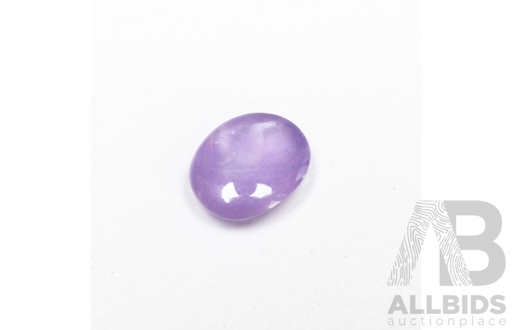 1.16ct Natural Pale Purple Star Sapphire with Gem Report