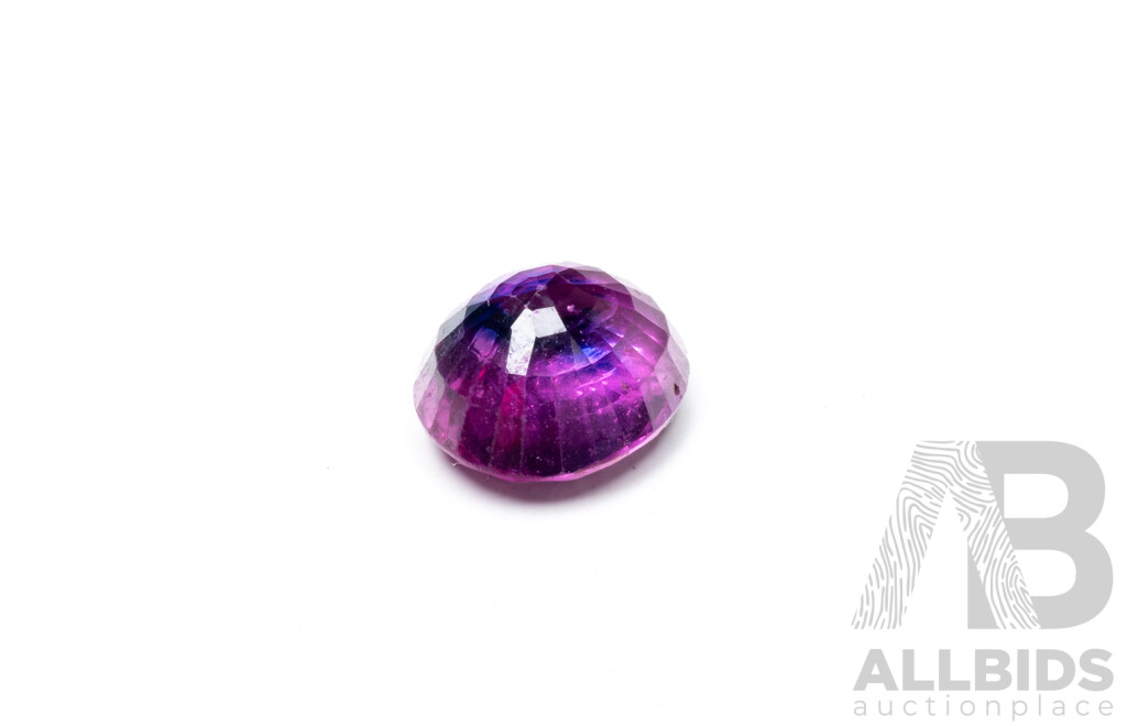 1.42ct Oval Cut Natural Purplish Pink Sapphire with Gem Report