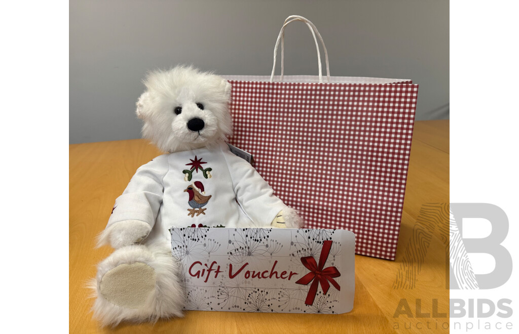 Holly Jolly Charlie Bear and $100 Under the Mistletoe Voucher