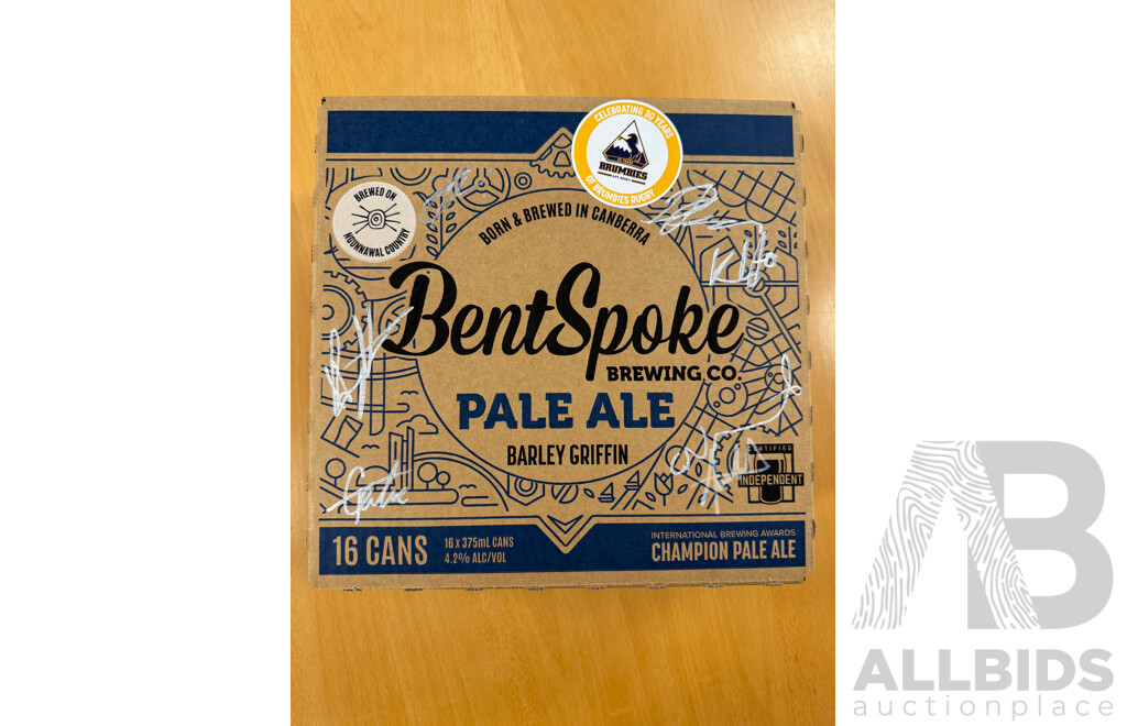 Exclusive BentSpoke Barley Griffin Pale Ale Case (Signed by some of the 2026 Brumbies Team)