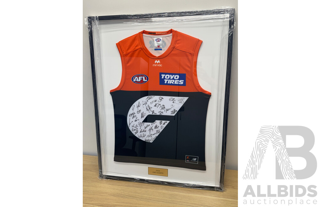 2026 GWS Giants Jersey - Signed and Framed