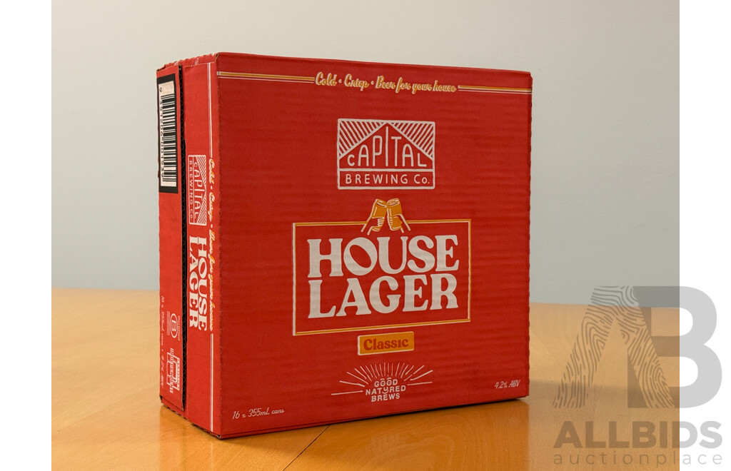 1 Case of Capital Brewing House Lager AND a Capital Brewing Brewery Tour Voucher