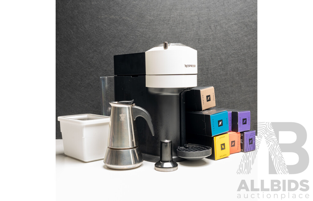 Nespresso Vertuo Next Coffee Machine with Assorted Coffee Capsules