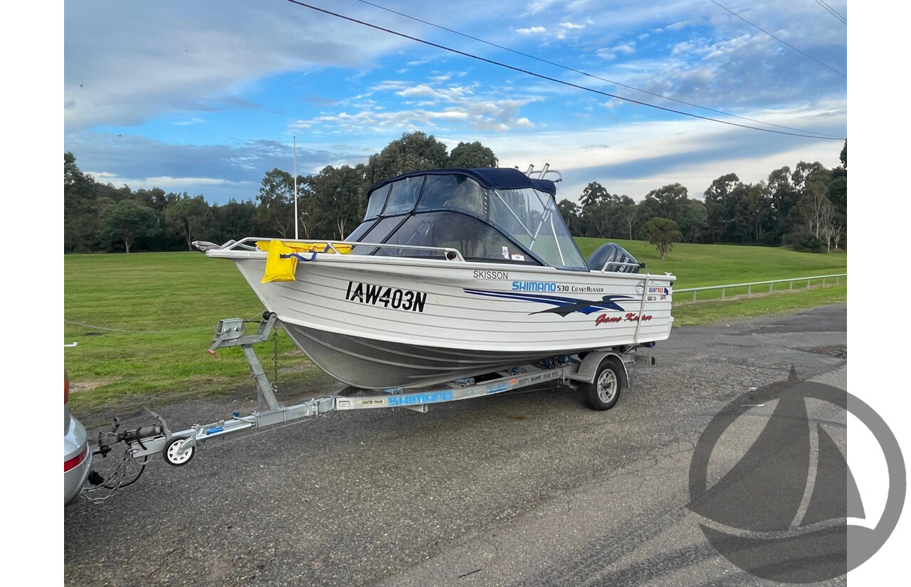 NO RESERVE - 2003 Quintrex 530 Coast Runner, 115HP 4 Stroke Yamaha, 340Hrs