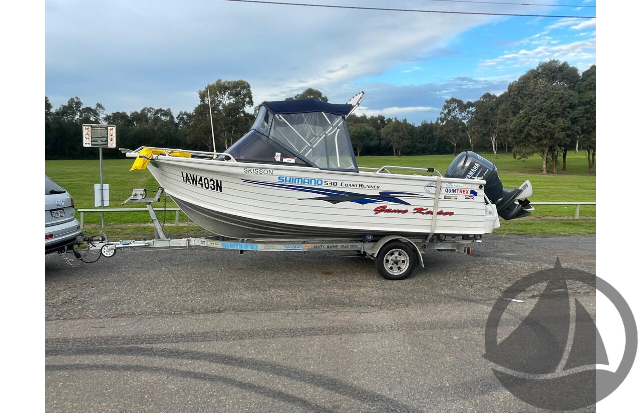 NO RESERVE - 2003 Quintrex 530 Coast Runner, 115HP 4 Stroke Yamaha, 340Hrs