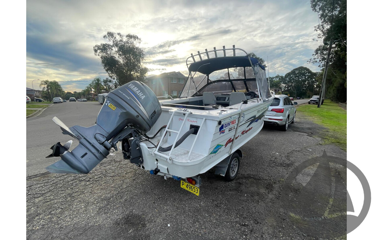 NO RESERVE - 2003 Quintrex 530 Coast Runner, 115HP 4 Stroke Yamaha, 340Hrs