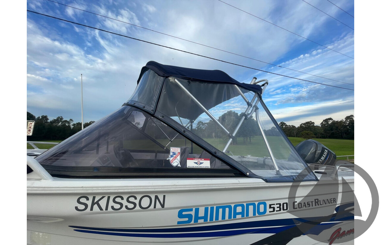 NO RESERVE - 2003 Quintrex 530 Coast Runner, 115HP 4 Stroke Yamaha, 340Hrs