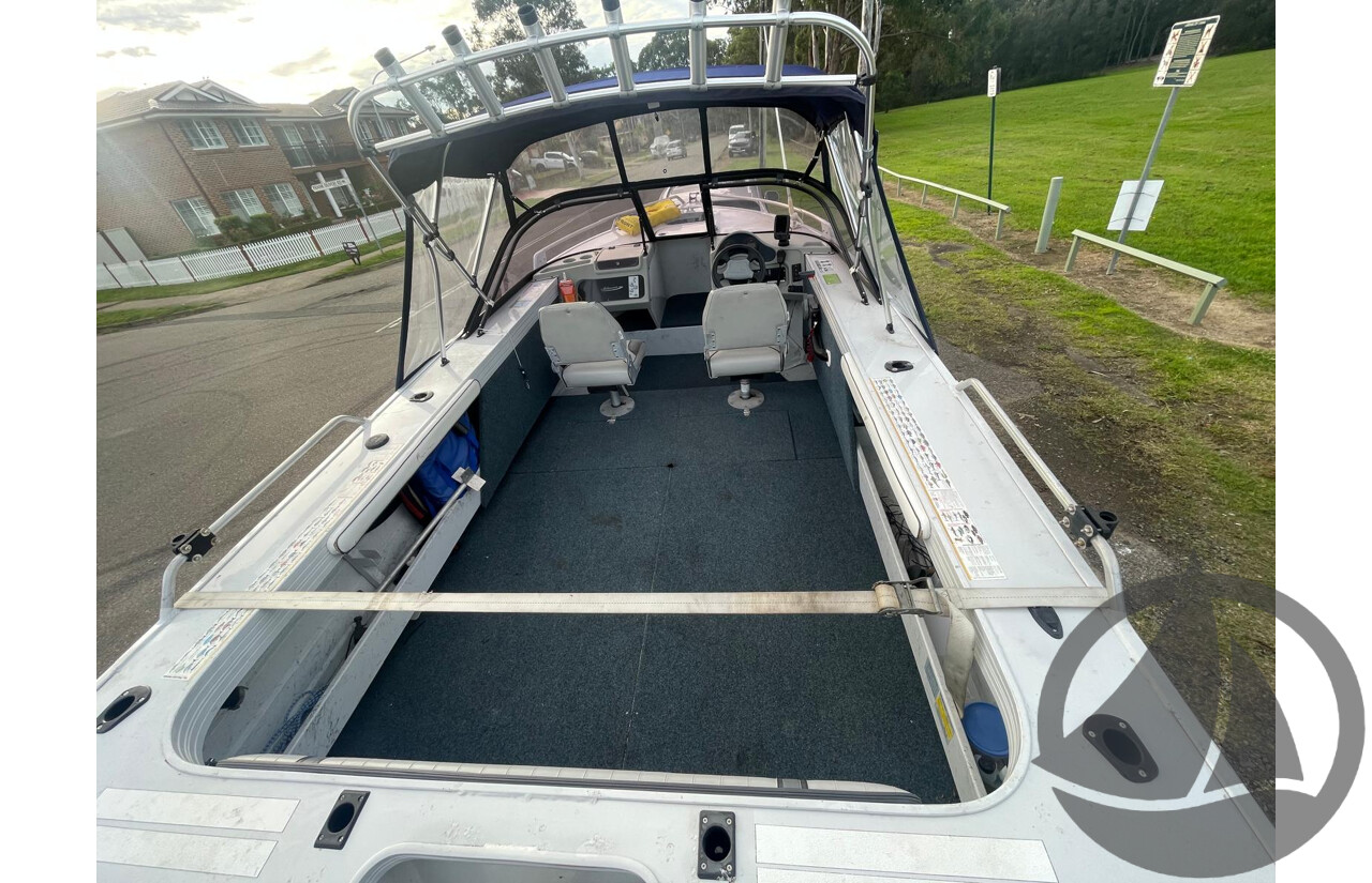 NO RESERVE - 2003 Quintrex 530 Coast Runner, 115HP 4 Stroke Yamaha, 340Hrs