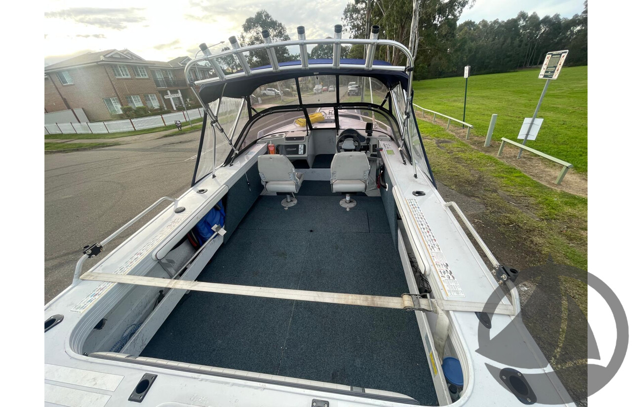 NO RESERVE - 2003 Quintrex 530 Coast Runner, 115HP 4 Stroke Yamaha, 340Hrs