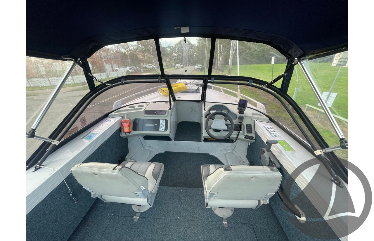 NO RESERVE - 2003 Quintrex 530 Coast Runner, 115HP 4 Stroke Yamaha, 340Hrs