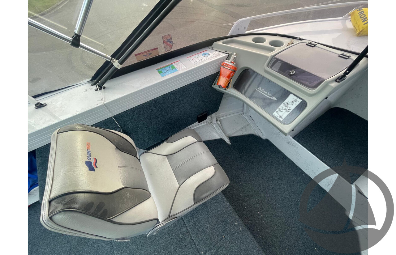 NO RESERVE - 2003 Quintrex 530 Coast Runner, 115HP 4 Stroke Yamaha, 340Hrs