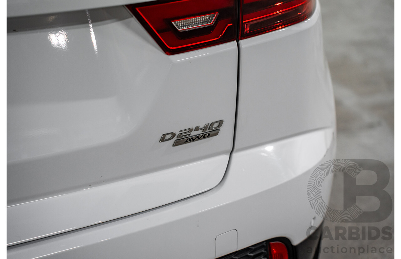06/2019 Jaguar E-Pace D240 SE (AWD 177kW) X540 MY19 4d Wagon Polaris White Turbo Diesel 2.0L