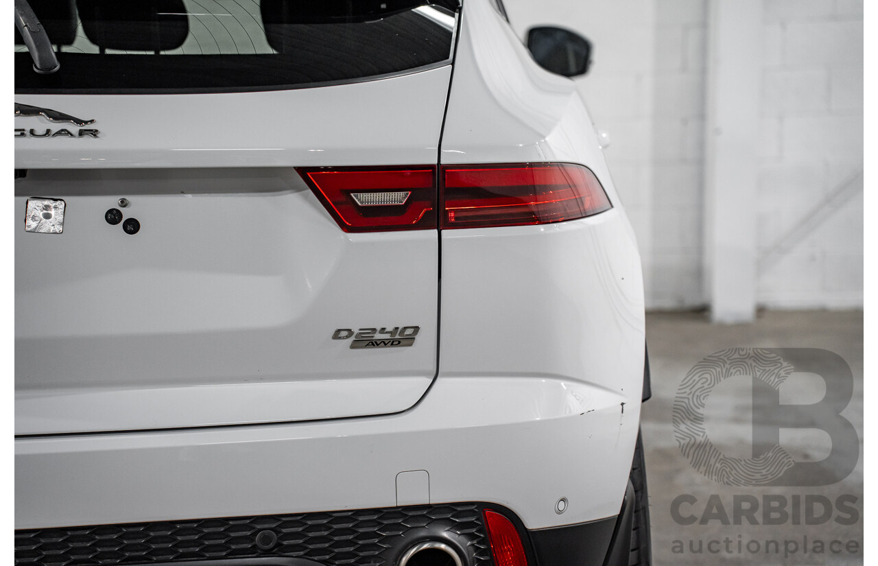 06/2019 Jaguar E-Pace D240 SE (AWD 177kW) X540 MY19 4d Wagon Polaris White Turbo Diesel 2.0L
