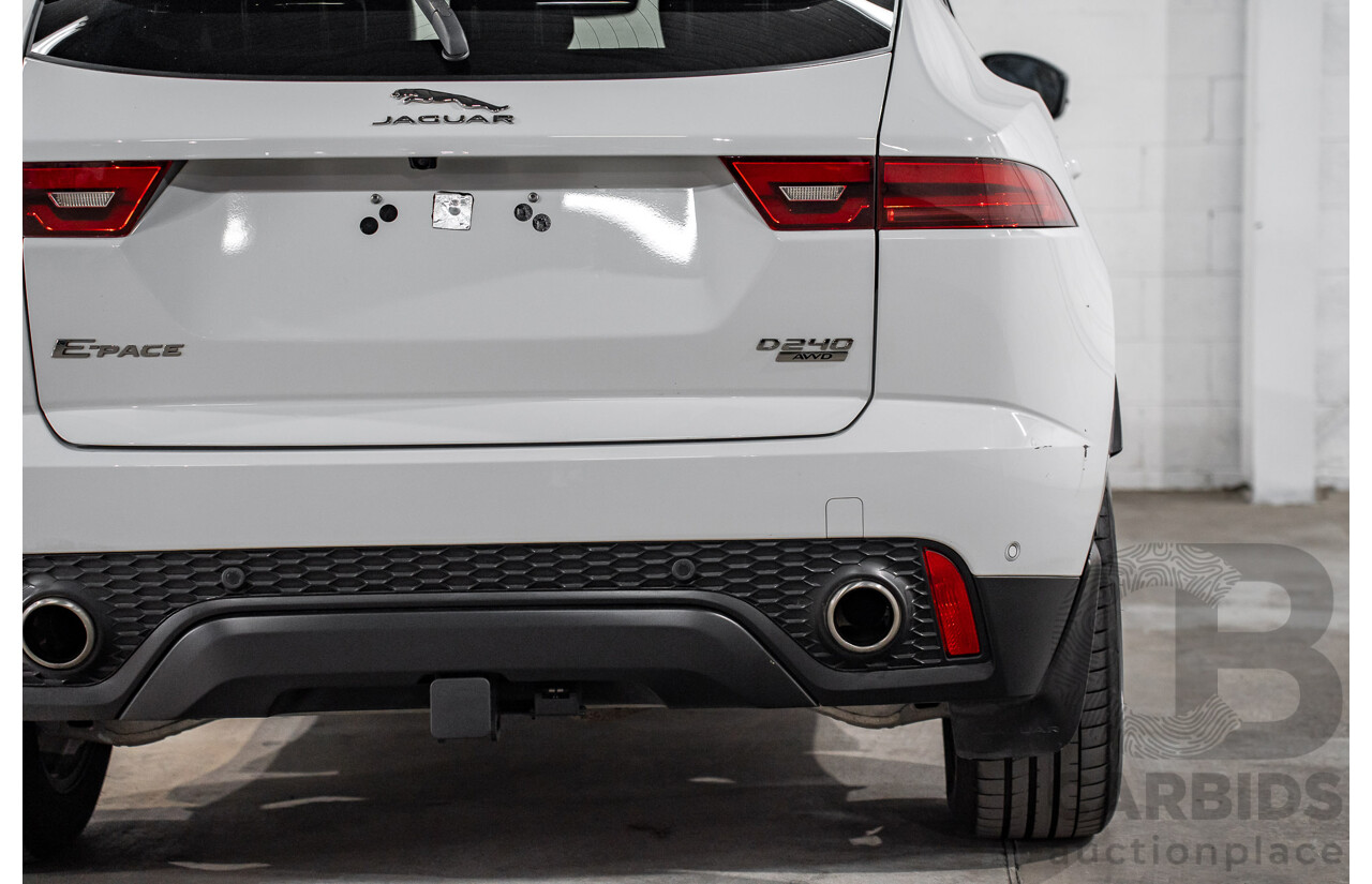 06/2019 Jaguar E-Pace D240 SE (AWD 177kW) X540 MY19 4d Wagon Polaris White Turbo Diesel 2.0L