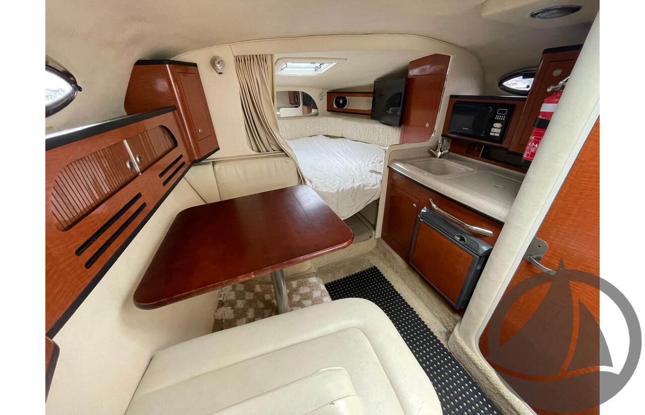 NO RESERVE - 2005 Searay 315 Sundancer, Twin 5.0L V8 MPi Mercruisers, 365hrs