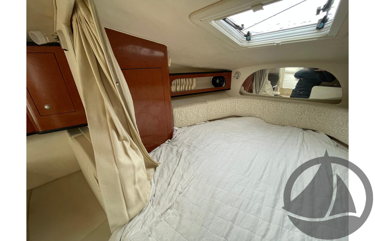 NO RESERVE - 2005 Searay 315 Sundancer, Twin 5.0L V8 MPi Mercruisers, 365hrs