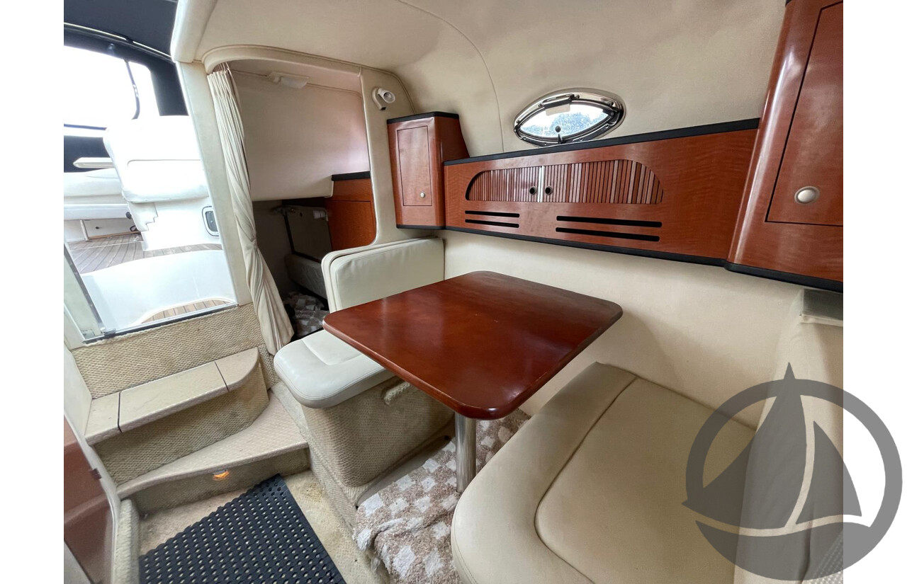 NO RESERVE - 2005 Searay 315 Sundancer, Twin 5.0L V8 MPi Mercruisers, 365hrs