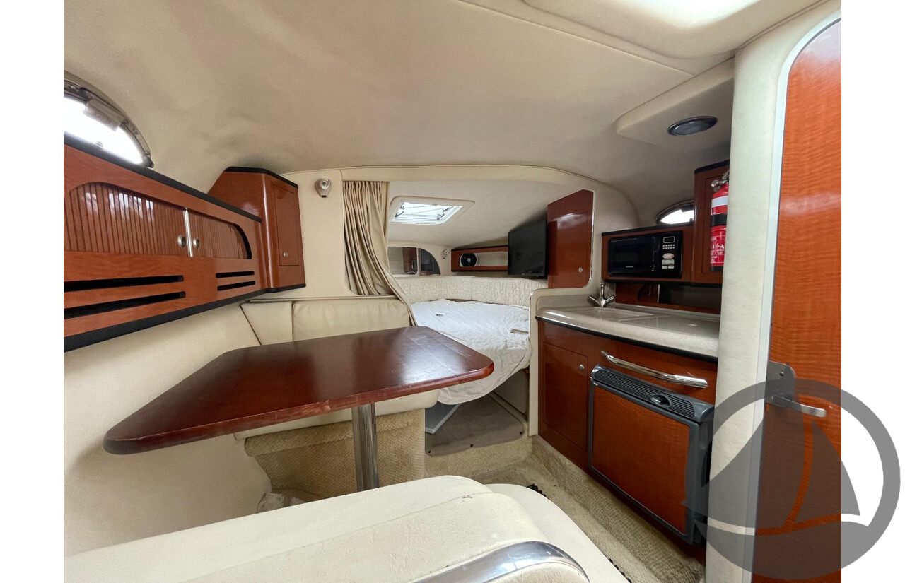 NO RESERVE - 2005 Searay 315 Sundancer, Twin 5.0L V8 MPi Mercruisers, 365hrs