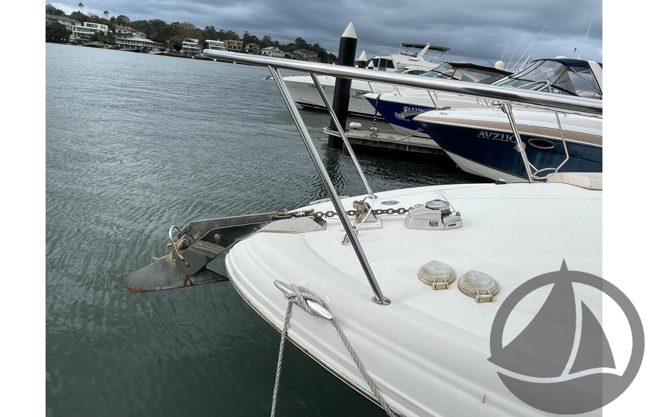 NO RESERVE - 2005 Searay 315 Sundancer, Twin 5.0L V8 MPi Mercruisers, 365hrs