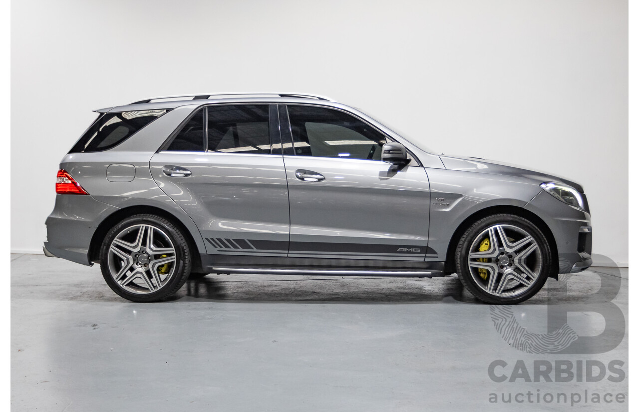 09/2014 Mercedes-Benz ML63 AMG (4x4) 166 MY14 4D Wagon Palladium Silver Twin Turbo 5.5L
