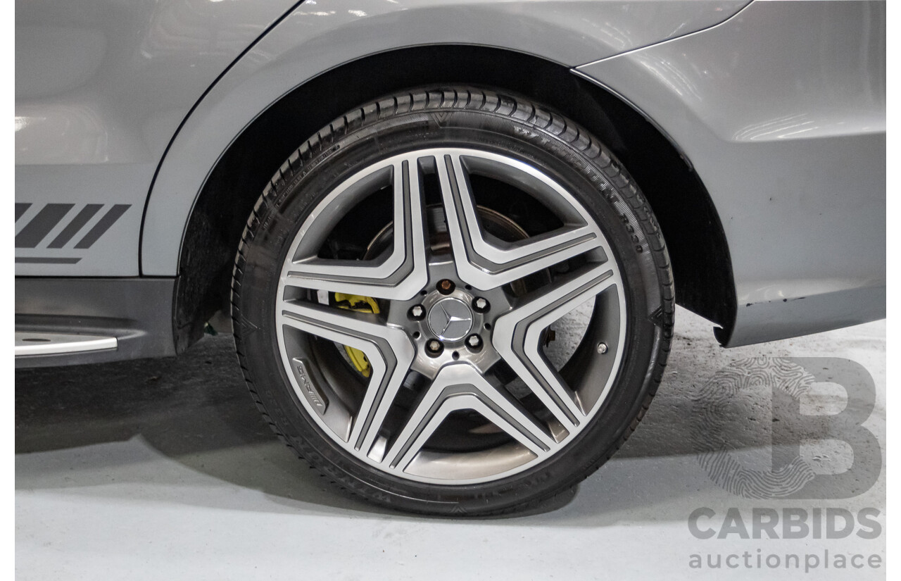 09/2014 Mercedes-Benz ML63 AMG (4x4) 166 MY14 4D Wagon Palladium Silver Twin Turbo 5.5L