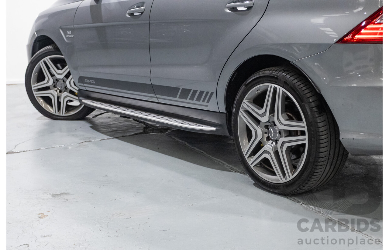 09/2014 Mercedes-Benz ML63 AMG (4x4) 166 MY14 4D Wagon Palladium Silver Twin Turbo 5.5L
