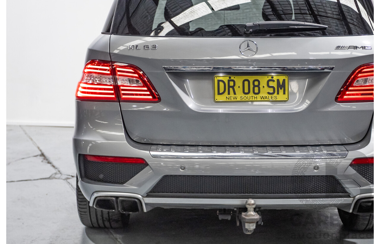 09/2014 Mercedes-Benz ML63 AMG (4x4) 166 MY14 4D Wagon Palladium Silver Twin Turbo 5.5L