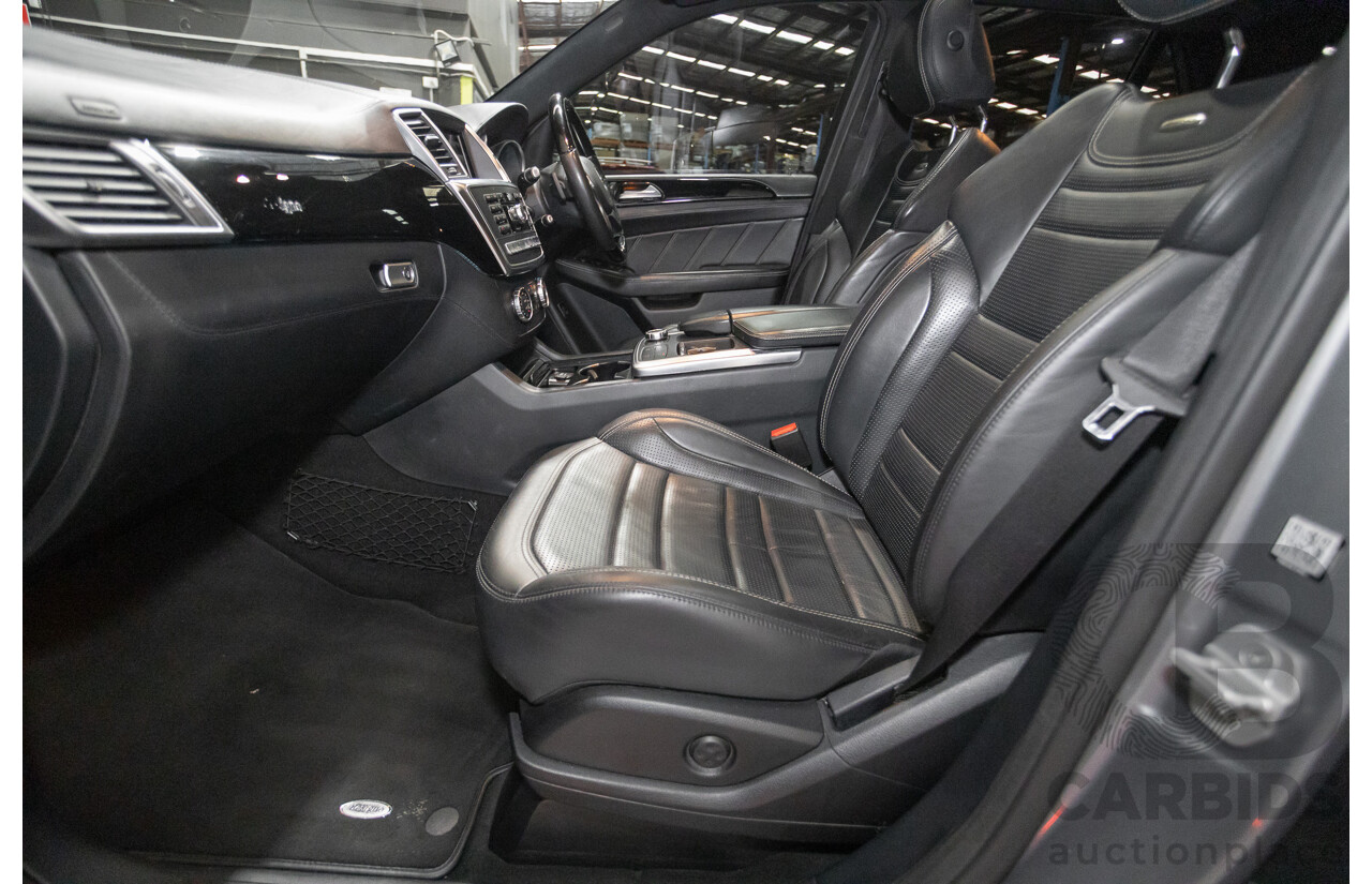 09/2014 Mercedes-Benz ML63 AMG (4x4) 166 MY14 4D Wagon Palladium Silver Twin Turbo 5.5L