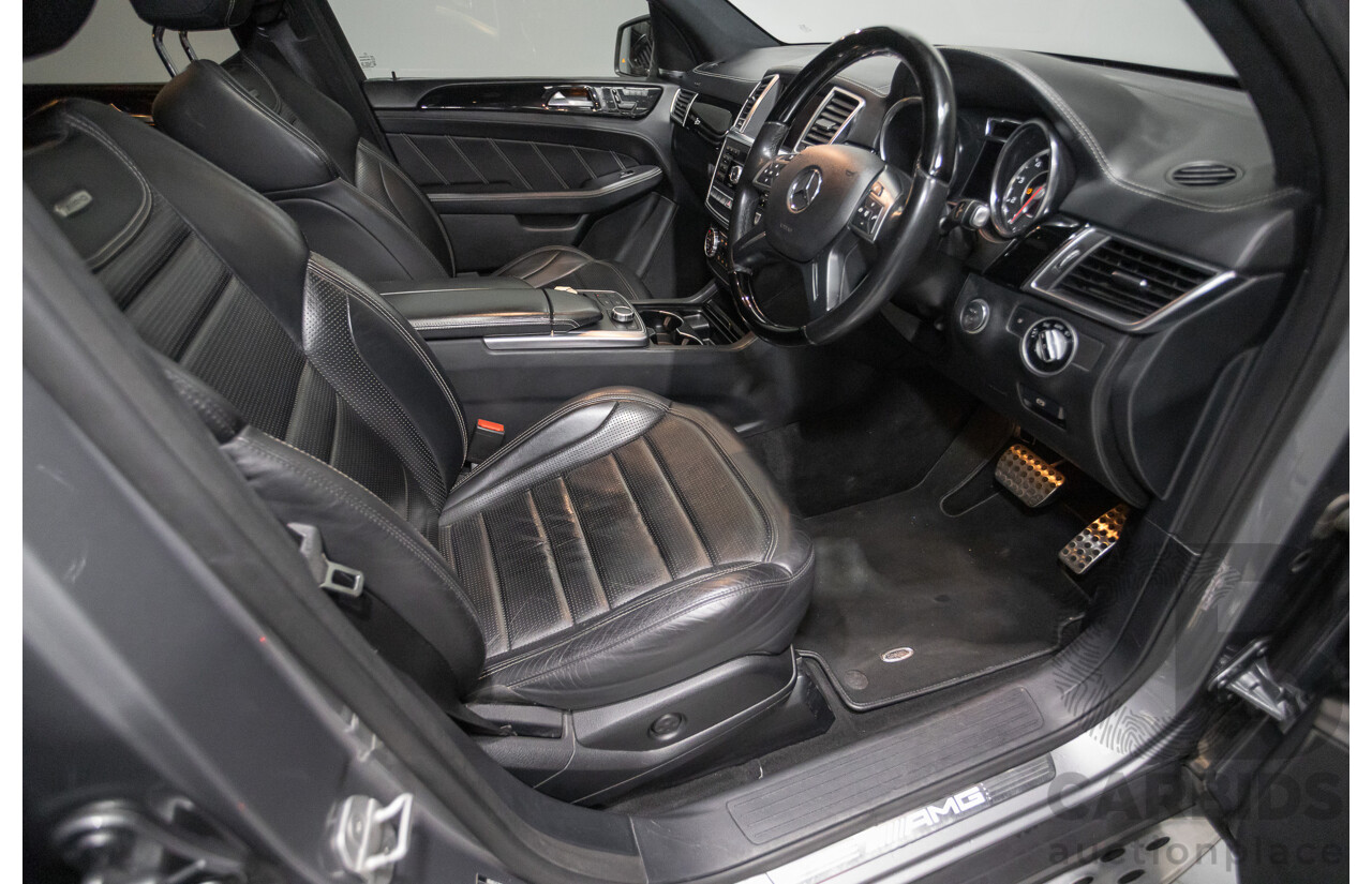 09/2014 Mercedes-Benz ML63 AMG (4x4) 166 MY14 4D Wagon Palladium Silver Twin Turbo 5.5L