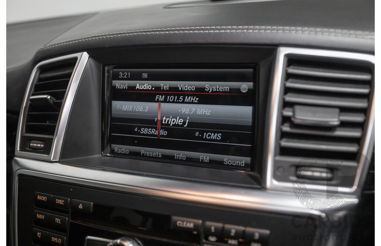 09/2014 Mercedes-Benz ML63 AMG (4x4) 166 MY14 4D Wagon Palladium Silver Twin Turbo 5.5L