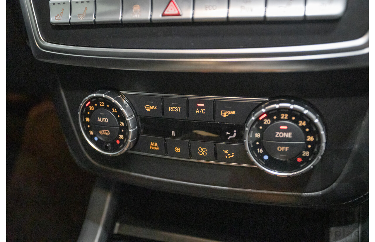 09/2014 Mercedes-Benz ML63 AMG (4x4) 166 MY14 4D Wagon Palladium Silver Twin Turbo 5.5L