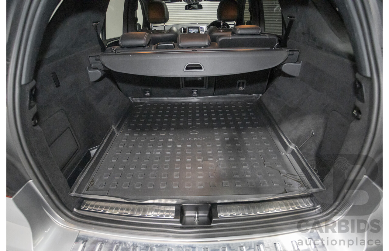 09/2014 Mercedes-Benz ML63 AMG (4x4) 166 MY14 4D Wagon Palladium Silver Twin Turbo 5.5L