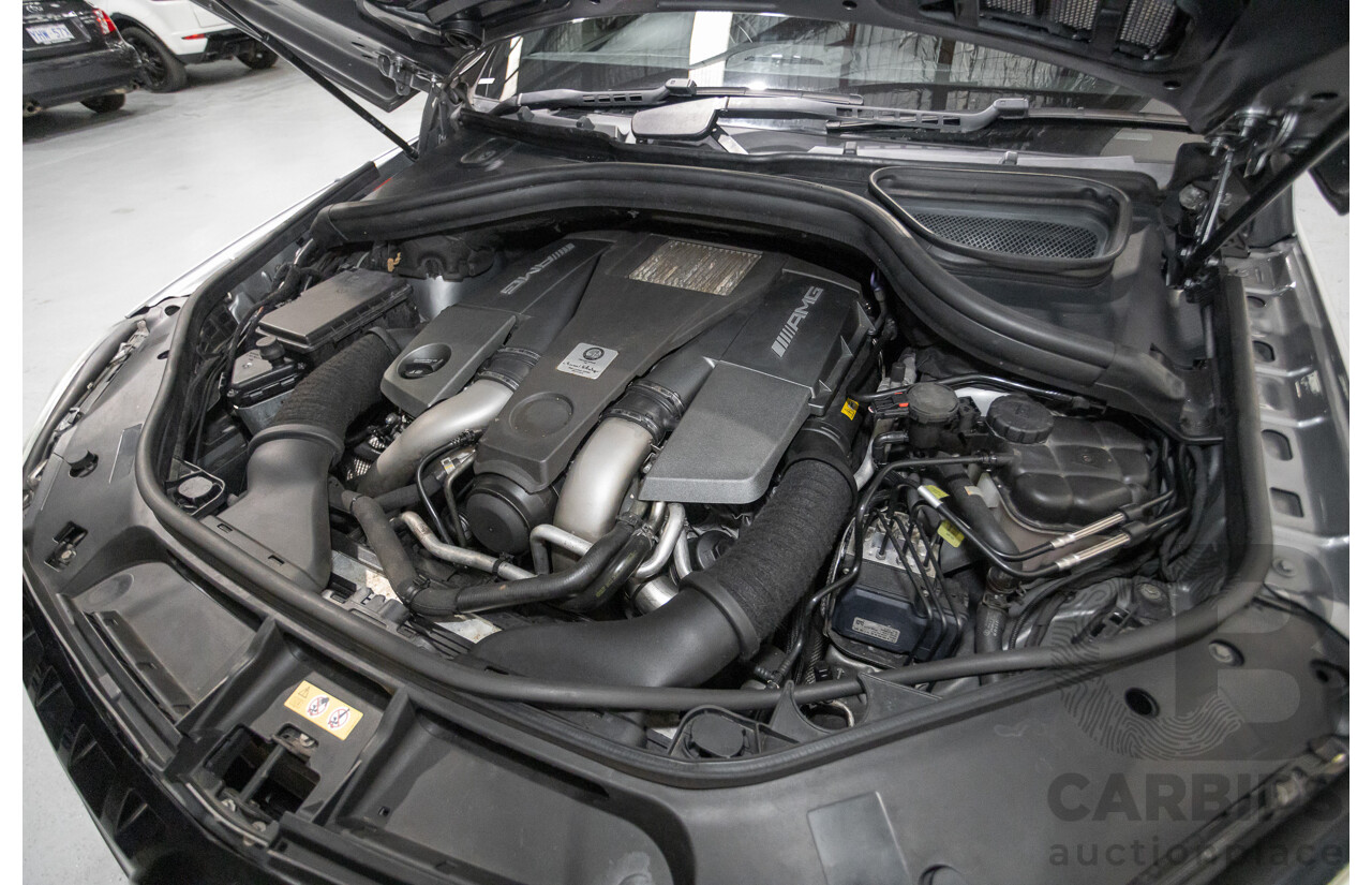 09/2014 Mercedes-Benz ML63 AMG (4x4) 166 MY14 4D Wagon Palladium Silver Twin Turbo 5.5L