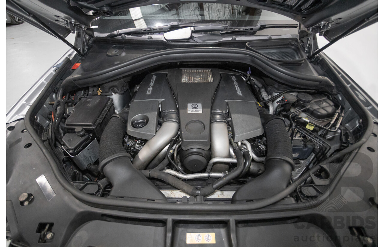 09/2014 Mercedes-Benz ML63 AMG (4x4) 166 MY14 4D Wagon Palladium Silver Twin Turbo 5.5L