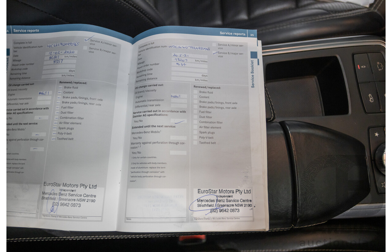 09/2014 Mercedes-Benz ML63 AMG (4x4) 166 MY14 4D Wagon Palladium Silver Twin Turbo 5.5L