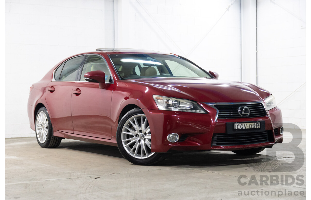7/2012 Lexus Gs350 Sports Luxury GRL10R 4d Sedan Riviera Red 3.5L