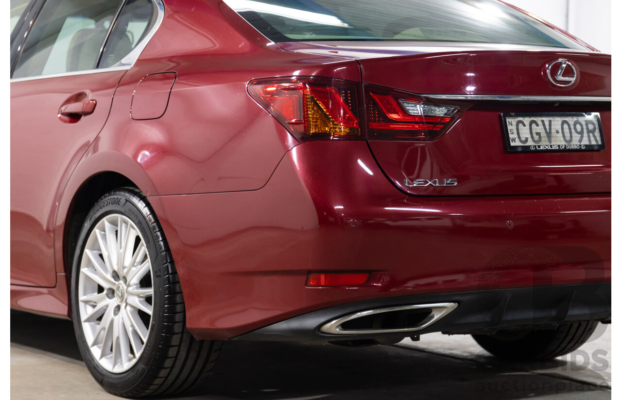 7/2012 Lexus Gs350 Sports Luxury GRL10R 4d Sedan Riviera Red 3.5L