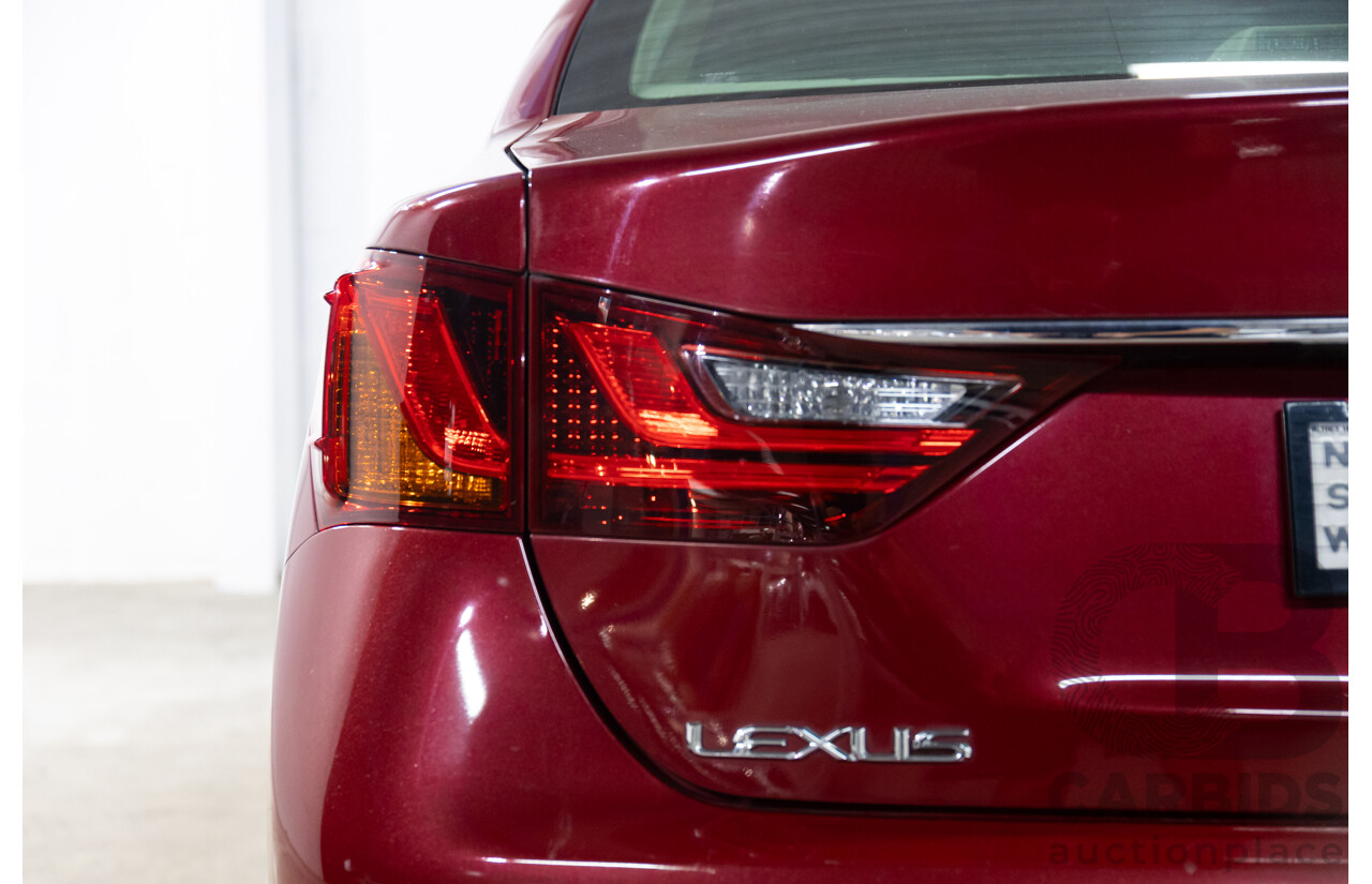 7/2012 Lexus Gs350 Sports Luxury GRL10R 4d Sedan Riviera Red 3.5L