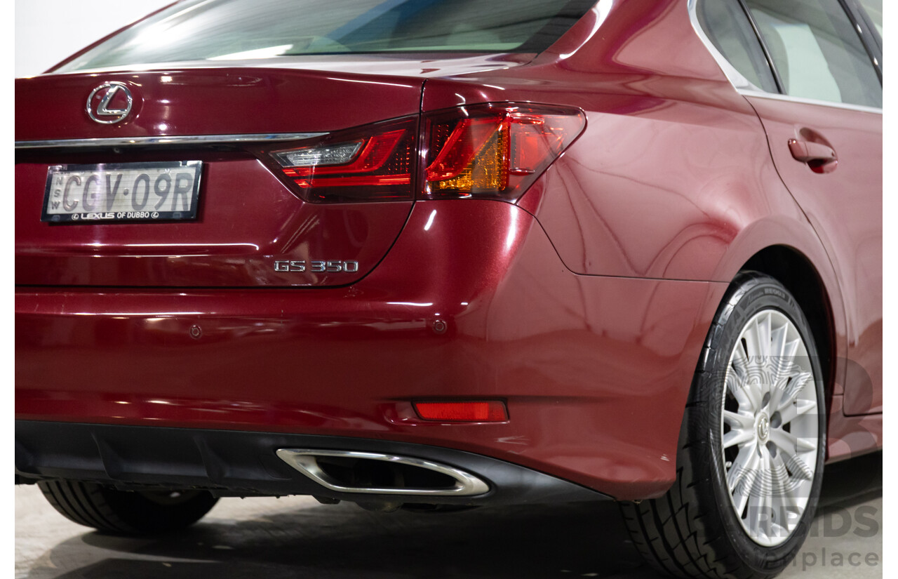 7/2012 Lexus Gs350 Sports Luxury GRL10R 4d Sedan Riviera Red 3.5L