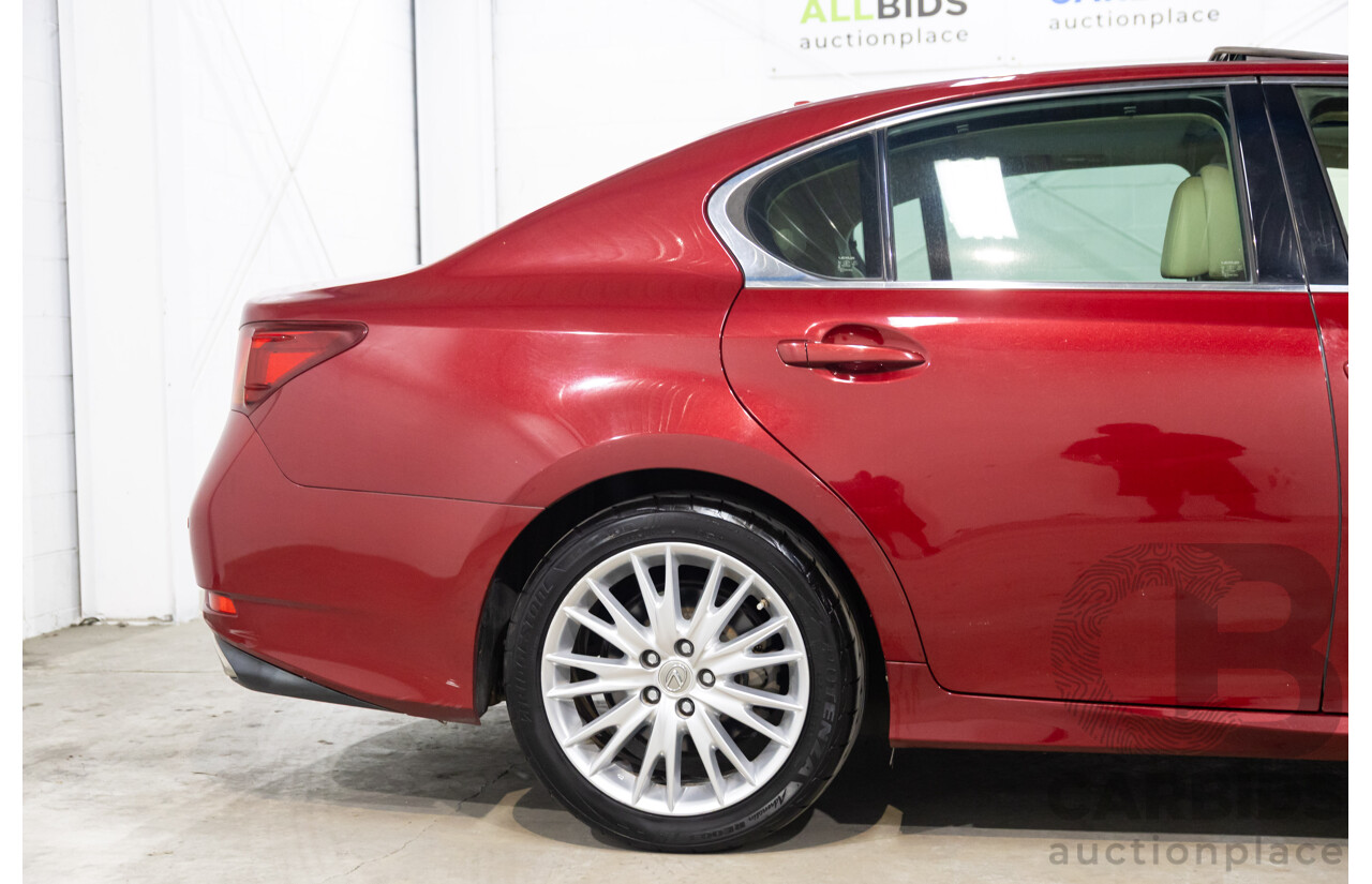 7/2012 Lexus Gs350 Sports Luxury GRL10R 4d Sedan Riviera Red 3.5L