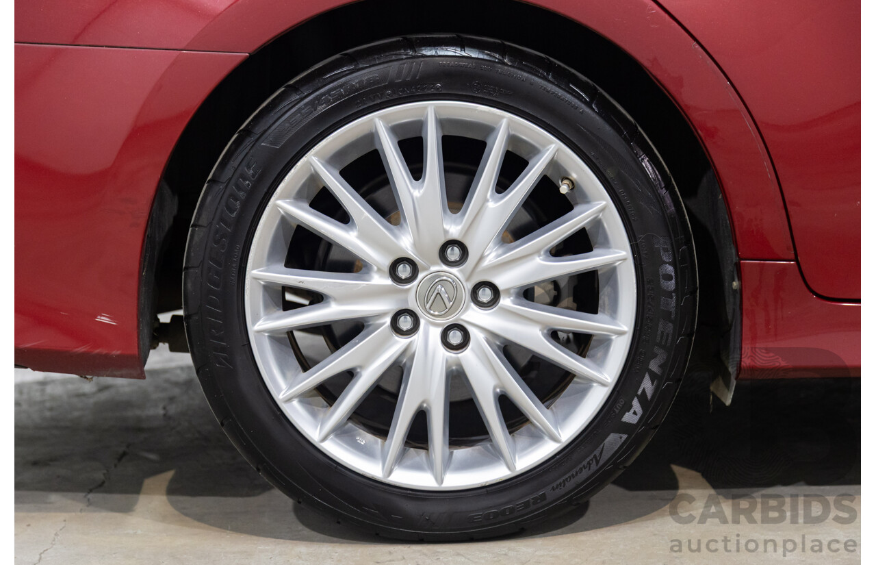 7/2012 Lexus Gs350 Sports Luxury GRL10R 4d Sedan Riviera Red 3.5L
