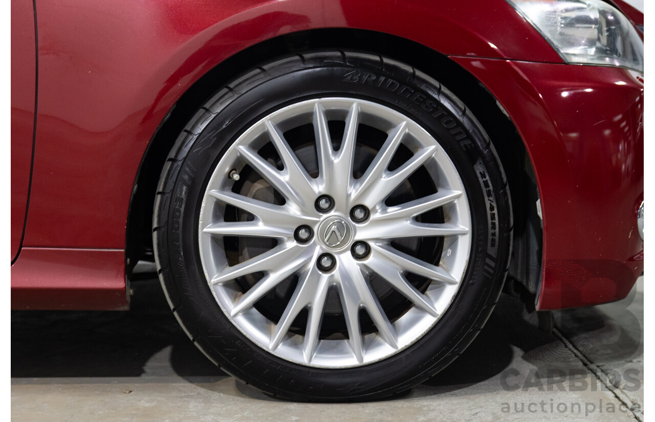 7/2012 Lexus Gs350 Sports Luxury GRL10R 4d Sedan Riviera Red 3.5L