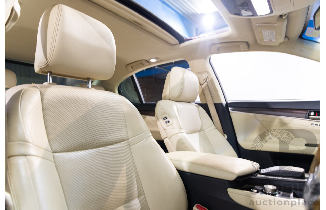 7/2012 Lexus Gs350 Sports Luxury GRL10R 4d Sedan Riviera Red 3.5L