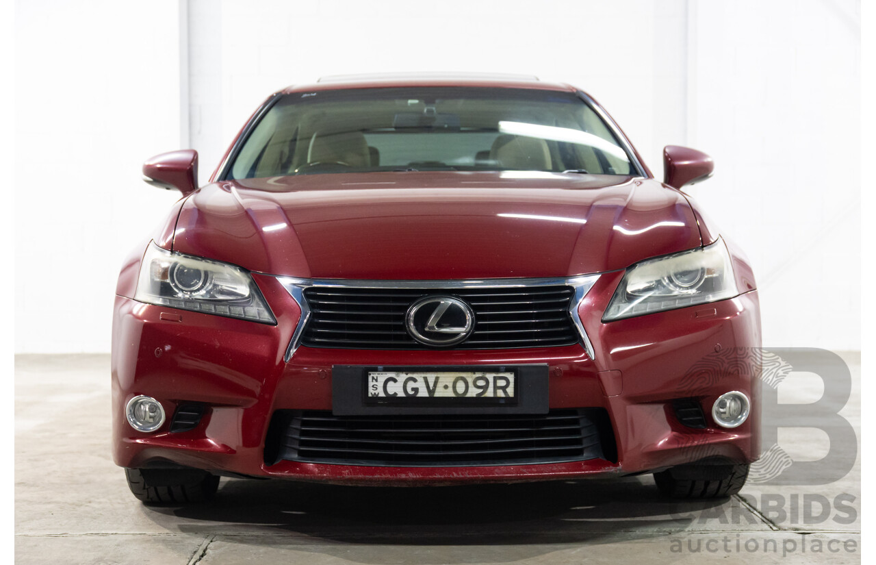 7/2012 Lexus Gs350 Sports Luxury GRL10R 4d Sedan Riviera Red 3.5L