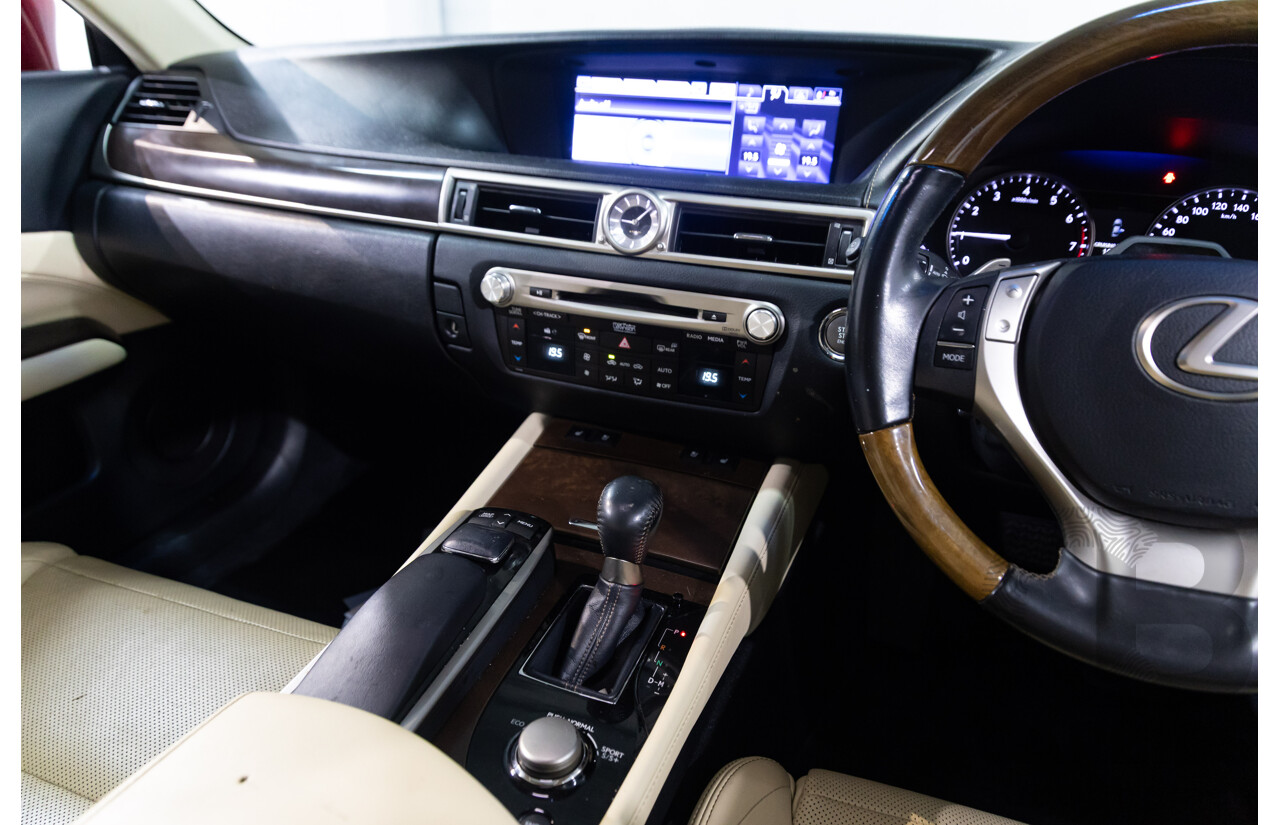 7/2012 Lexus Gs350 Sports Luxury GRL10R 4d Sedan Riviera Red 3.5L
