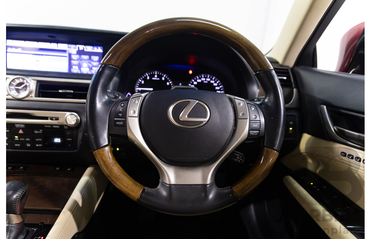 7/2012 Lexus Gs350 Sports Luxury GRL10R 4d Sedan Riviera Red 3.5L