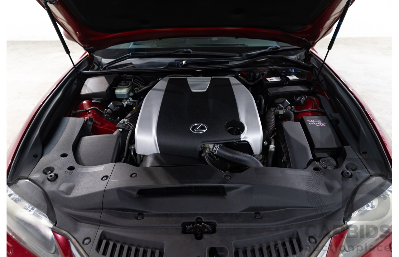 7/2012 Lexus Gs350 Sports Luxury GRL10R 4d Sedan Riviera Red 3.5L