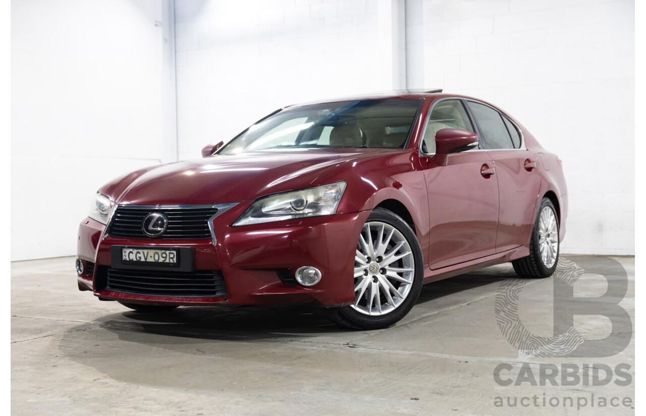 7/2012 Lexus Gs350 Sports Luxury GRL10R 4d Sedan Riviera Red 3.5L