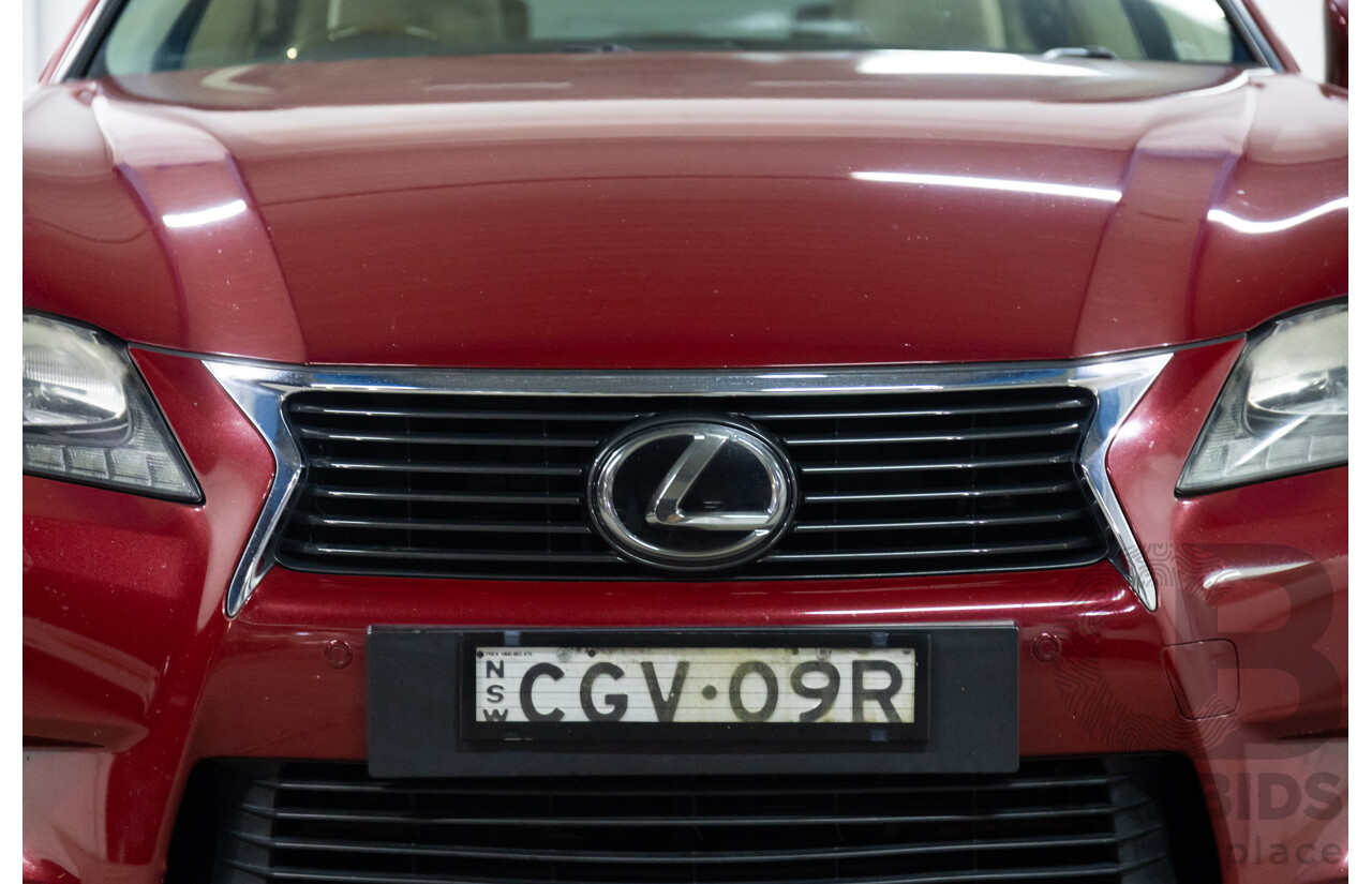 7/2012 Lexus Gs350 Sports Luxury GRL10R 4d Sedan Riviera Red 3.5L